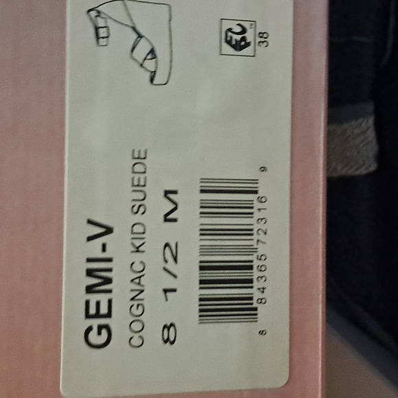 Lisa Vicky GEMI-V "Cognac Kid" Suede Wedges - Picture 5 of 5